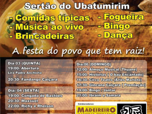 Festa da Mandioca começa nesta quinta-feira no sertão do Ubatumirim