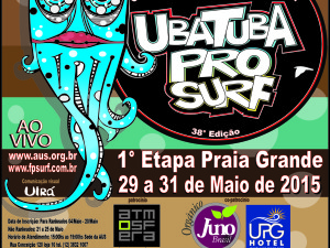 Site da Associação Ubatuba de Surf transmite abertura do Circuito Municipal ao vivo