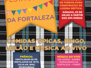 Associação da Fortaleza organiza festa julina beneficente neste sábado