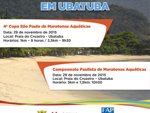 Ubatuba sedia dois últimos eventos da Federação Aquática Paulista