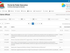 Prefeitura lança Diário Oficial Eletrônico de Ubatuba