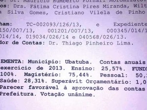 TCE aprova contas da Prefeitura em 2013