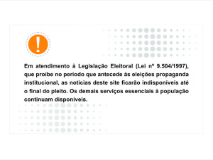 Prefeitura altera sites e redes sociais devido às eleições municipais