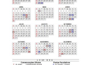 Portaria e Calendário Municipal de 2017