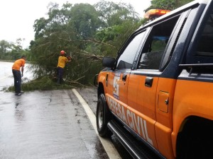 Defesa Civil de Ubatuba tem atuação frequente nos primeiros dias do ano