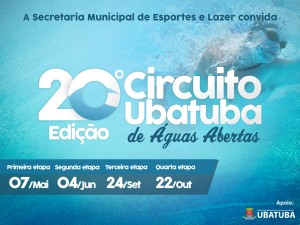 Atletas já podem se inscrever para 20ª Edição do Circuito Ubatuba de Águas Abertas