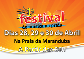 Feriado em Ubatuba tem Festival de Música na Praia