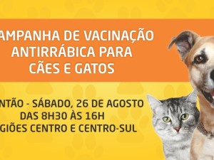 Regiões Centro e Centro-Sul têm plantão de vacinação antirrábica no sábado, 26