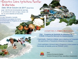 Encontro sobre Agricultura Familiar acontece na sexta, 6, em Ubatuba
