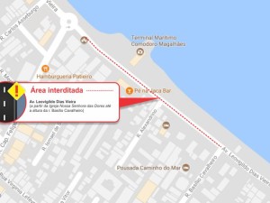 Prefeitura alerta sobre interdição parcial de via em datas de receptivo dos Cruzeiros Marítimos