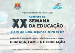 Convite semana da educação