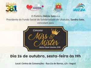 Concurso Miss e Mister Melhor Idade abre Feira das Nações de Ubatuba