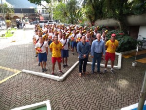 Integrantes do curso de Guarda Vidas Temporário visitam a Prefeitura