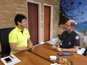 Comandante do Policiamento do Interior visita Ubatuba