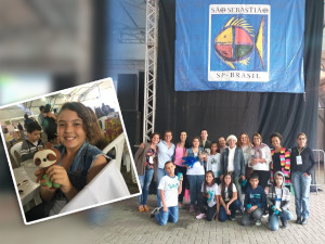 Aluna de Ubatuba ganha concurso que elegeu mascote de evento