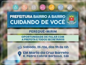 Programa que leva governo para bairro será realizado sábado no Perequê-Mirim