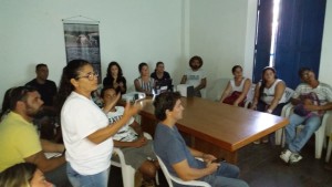 Reunião com a comunidade da Picinguaba