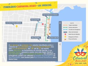 Prefeitura divulga alterações no trânsito para o Carnaval 2020