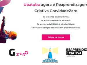 Rede Municipal de Ubatuba ganha curso gratuito de “Reaprendizagem Criativa”