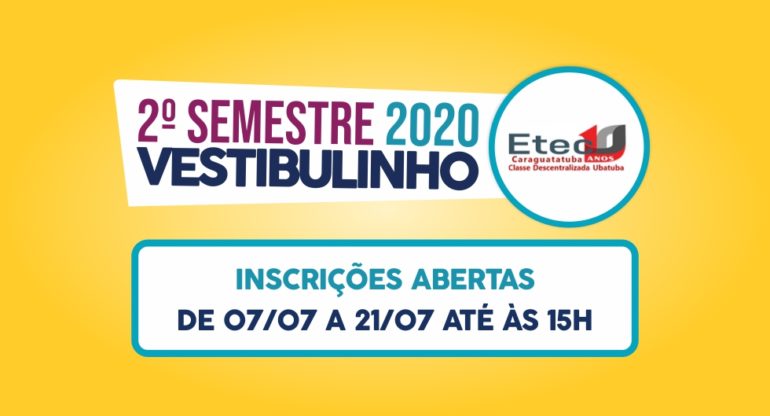 Vestibulinho divulga relação candidato vaga nas Etecs