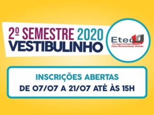 Vestibulinho da Etec abre inscrições nesta terça-feira, 07