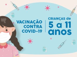 Covid: Vacinação será aberta a todas crianças de 5 a 11 anos na próxima segunda-feira