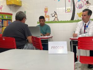 Procon e a Ouvidoria também estão a postos para atender a população na Escola Nativa