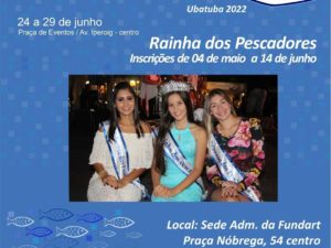 Fundart abre inscrição para concurso Rainha dos Pescadores 2022