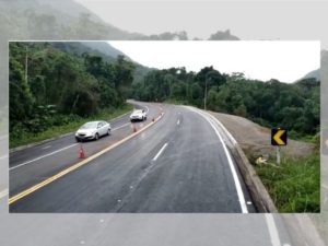 CCR RioSp finaliza obras no km 33 da BR 101 e libera pista para tráfego