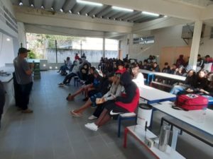 Defesa Civil promove palestra Escola Estadual Profª Semiramis Prado de Oliveira