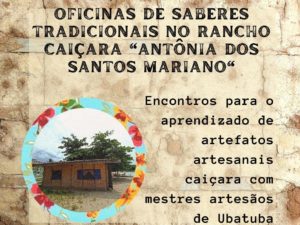 Últimos dias para inscrições das oficinas de Saberes Tradicionais