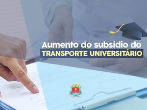 Prefeita assina projeto de lei para aumentar subsídio de transporte universitário