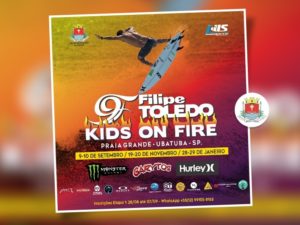 Primeira etapa do Filipe Toledo Kid’s On Fire acontece em setembro