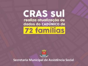 Mutirão do Cadúnico: CRA Sul realiza atualização de dados de 72 famílias