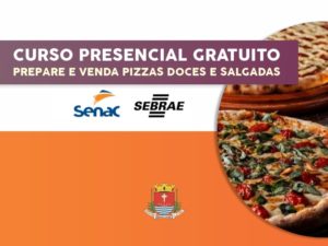 Inscrições abertas para o curso de “Preparação e venda de pizzas”