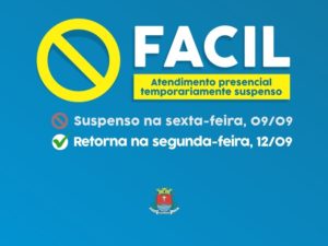 Fácil não terá atendimento presencial nesta sexta-feira, 9