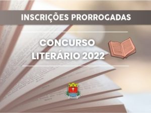 Inscrições do Concurso Literário são prorrogadas até dia 30