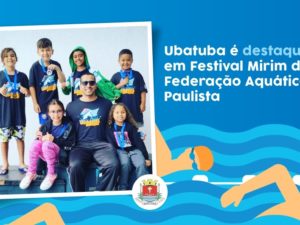 Ubatuba marca presença no pódio em festival mirim de natação