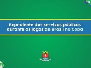 Prefeitura divulga funcionamento em dia de jogos do Brasil