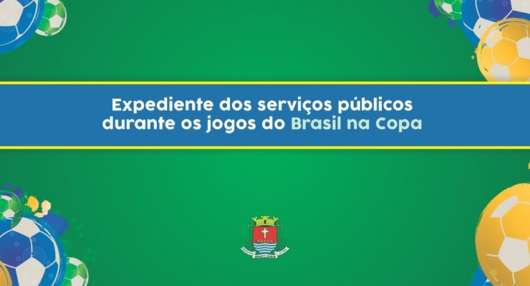 Prefeitura de Timbó atenderá em horários especiais durante jogos do Brasil  na fase de grupos da Copa do Mundo 2022 - Prefeitura de Timbó