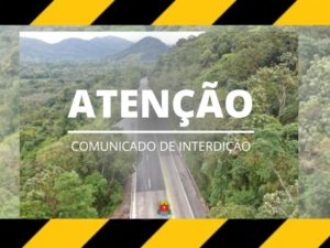 CCR RioSp informa interdição total da BR 101 entre os Km 35 e 591