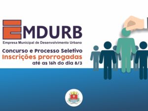 Inscrições para Concurso e Processo Seletivo da Emdurb são prorrogadas