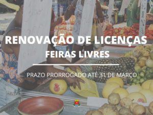 Prazo para renovação da licença de feirantes termina dia 31