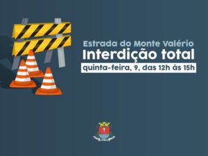 Secretaria de Obras informa sobre serviços na Estrada do Monte Valério