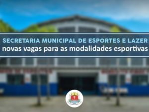 Secretaria de Esportes disponibiliza novas vagas na próxima segunda-feira