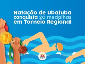 Natação de Ubatuba conquista 20 medalhas em Torneio Regional