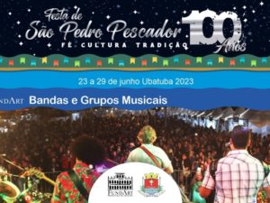 Edital da Fundart seleciona bandas para Festa de São Pedro Pescador