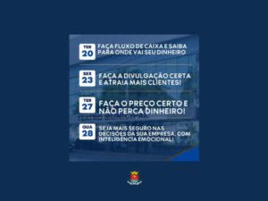 Sebrae Aqui promove trilha de capacitação para empreendedores