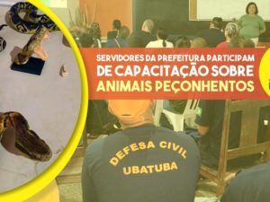 Servidores da prefeitura participam de capacitação sobre animais peçonhentos
