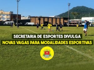 Secretaria de Esportes divulga novas vagas para modalidades esportivas